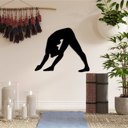 Wallity Yoga 14 Escultura de Pared Negra